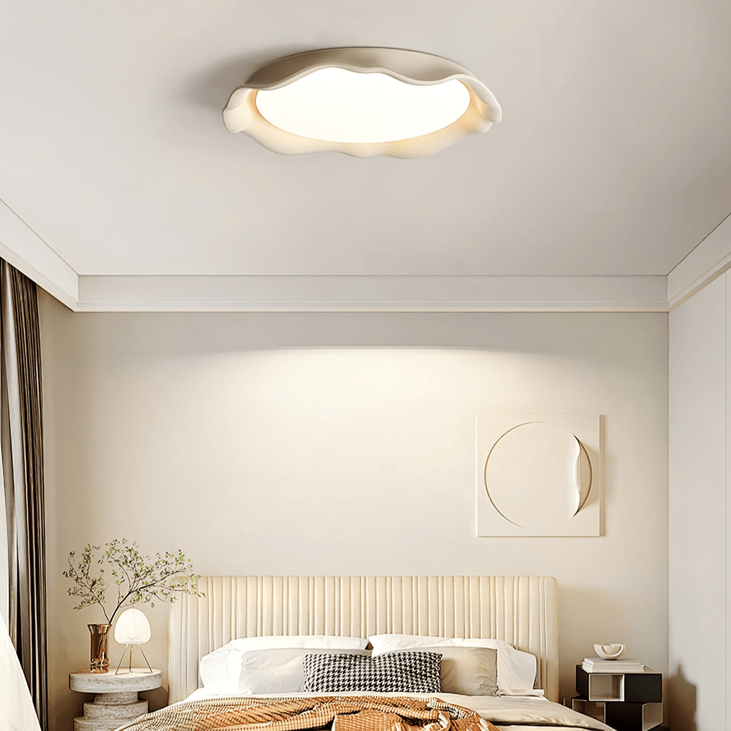 Aera Ceiling Light | Microcement | Gray, Beige, White