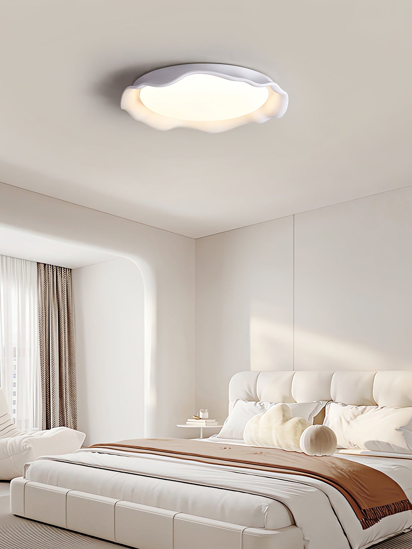 Aera Ceiling Light | Microcement | Gray, Beige, White