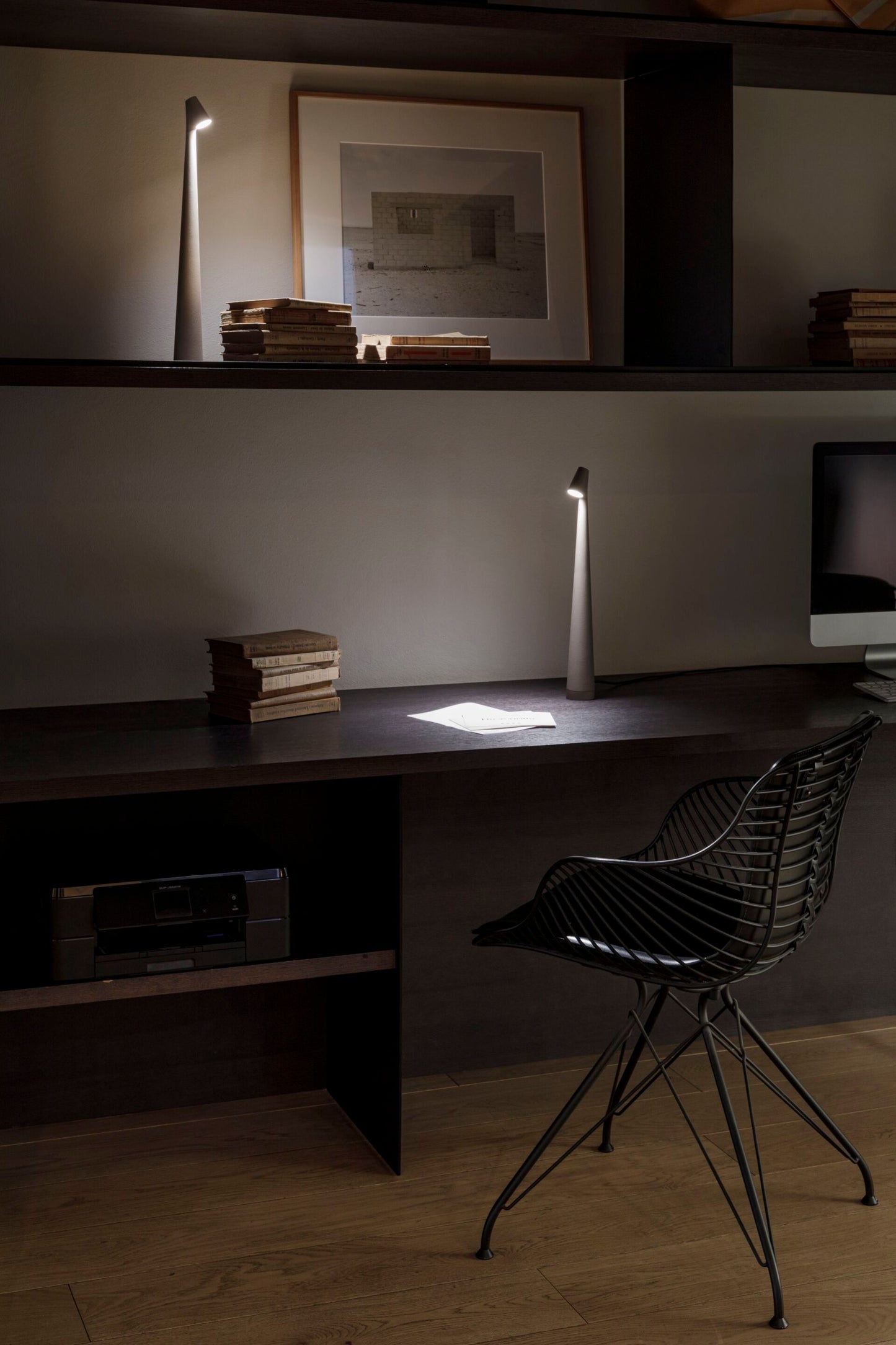 Africa Portable Table Lamp | Metal & Acrylic | Rechargeable, 4 Colors