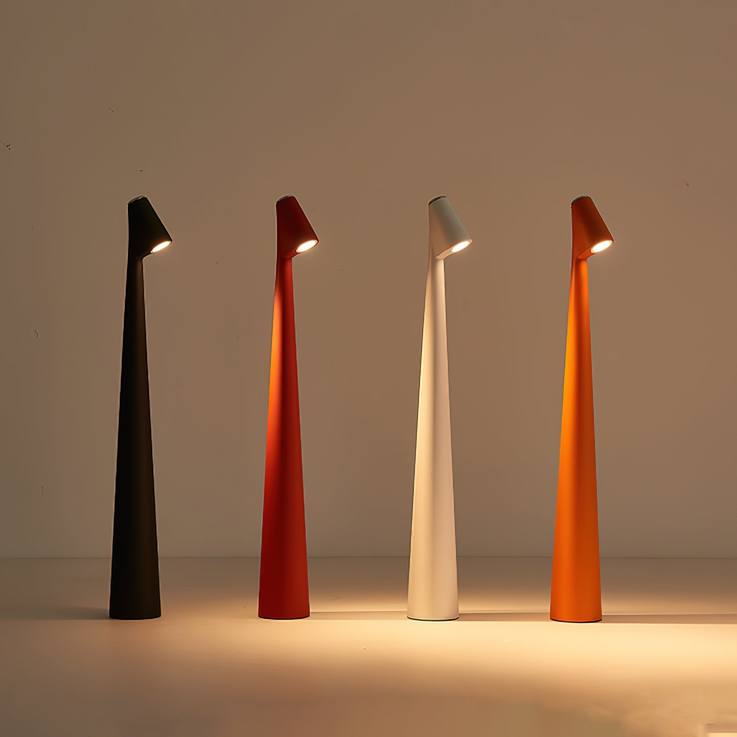 Africa Portable Table Lamp | Metal & Acrylic | Rechargeable, 4 Colors