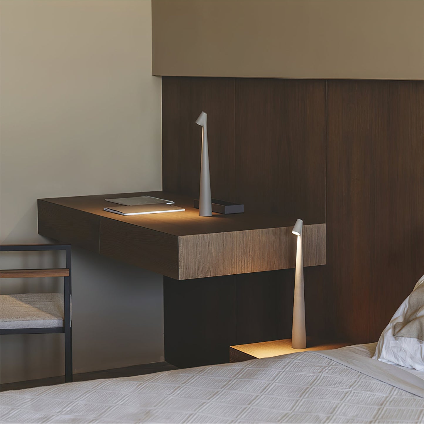 Africa Portable Table Lamp | Metal & Acrylic | Rechargeable, 4 Colors