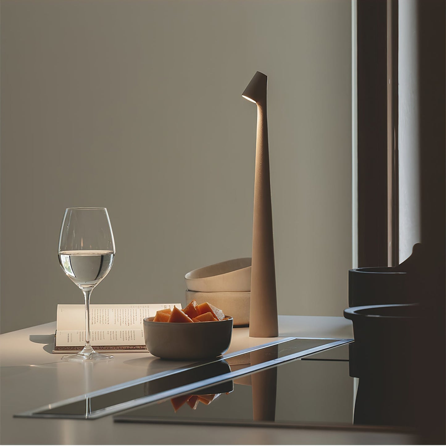 Africa Portable Table Lamp | Metal & Acrylic | Rechargeable, 4 Colors