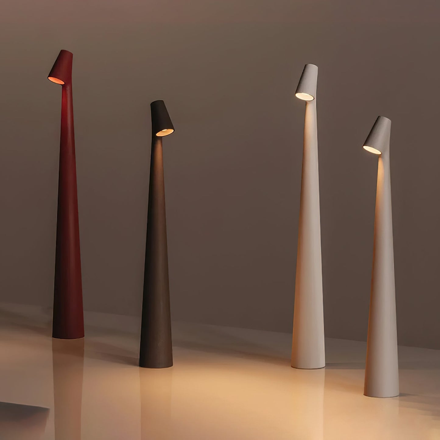 Africa Portable Table Lamp | Metal & Acrylic | Rechargeable, 4 Colors