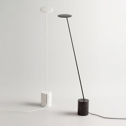 Agniya Floor Lamp | Premium Marble Base | Black & White
