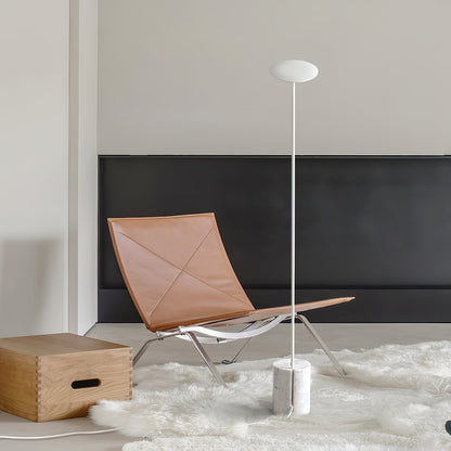Agniya Floor Lamp | Premium Marble Base | Black & White