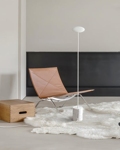 Agniya Floor Lamp | Premium Marble Base | Black & White