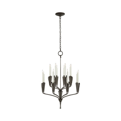Aiden Chandelier | Antique Brass & Black Finish | 16 or 20 Lights