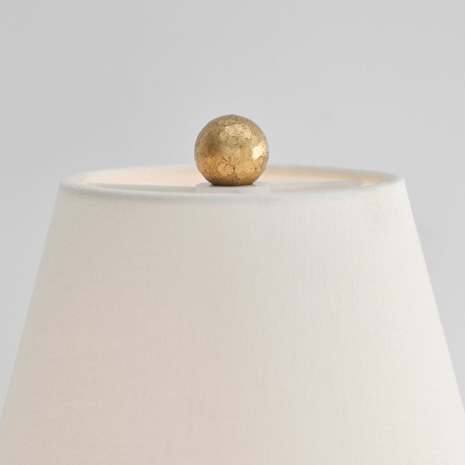 Aiden Wall Light | Hammered Brass | White Shade