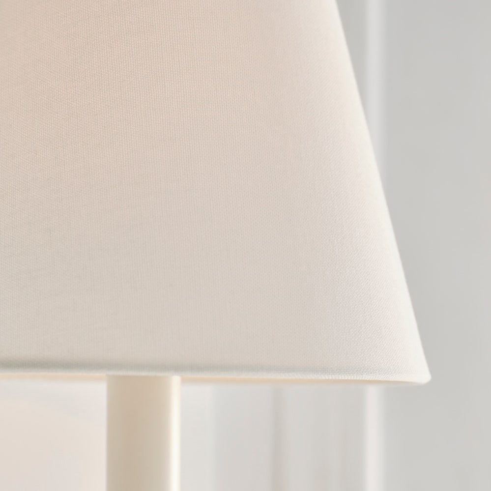 Aiden Wall Light | Hammered Brass | White Shade
