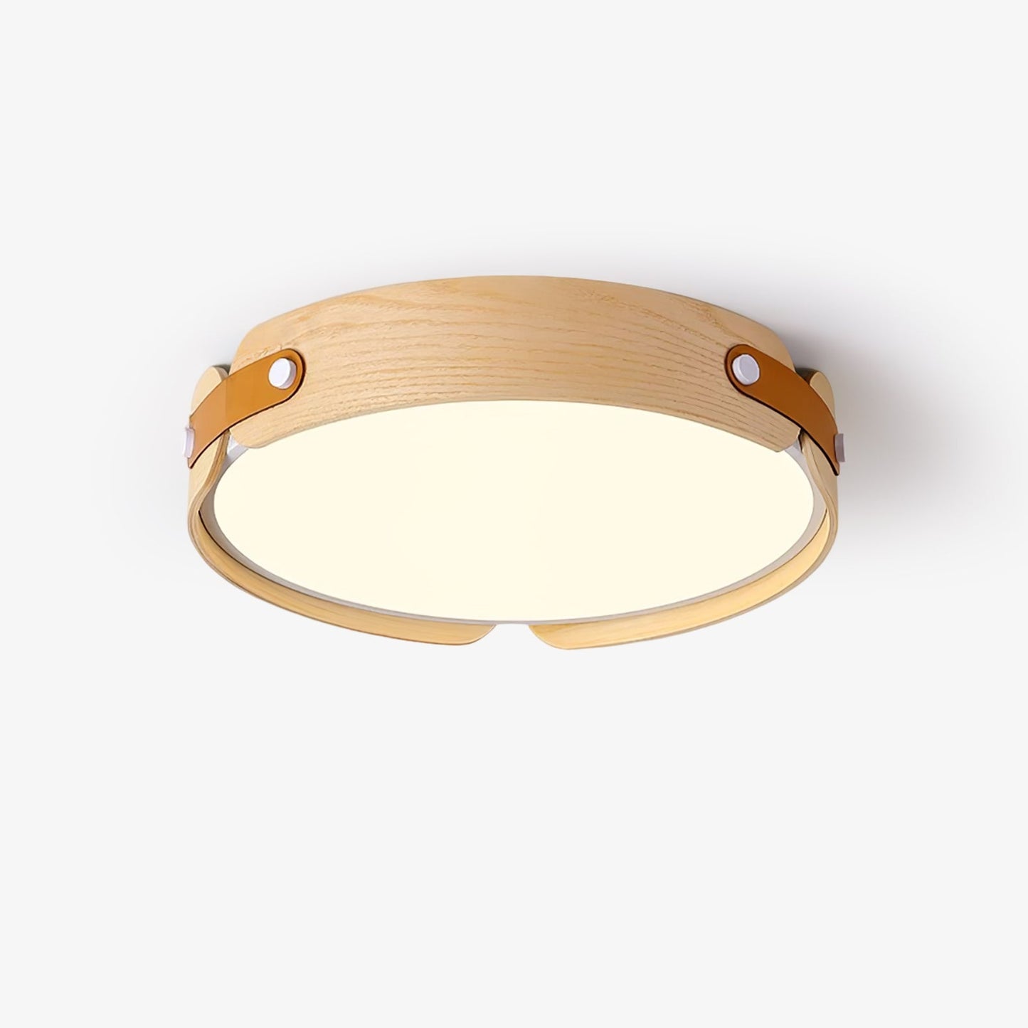 Aiwen Wood Ceiling Light | Wood & Metal | Walnut Color