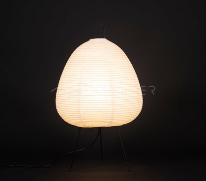 Akari Paper Table Lamp | Mulberry Rice Paper & Metal | 26cm, 30cm, 40cm Sizes
