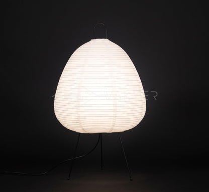 Akari Paper Table Lamp | Mulberry Rice Paper & Metal | 26cm, 30cm, 40cm Sizes