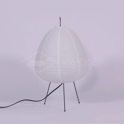 Akari Paper Table Lamp | Mulberry Rice Paper & Metal | 26cm, 30cm, 40cm Sizes