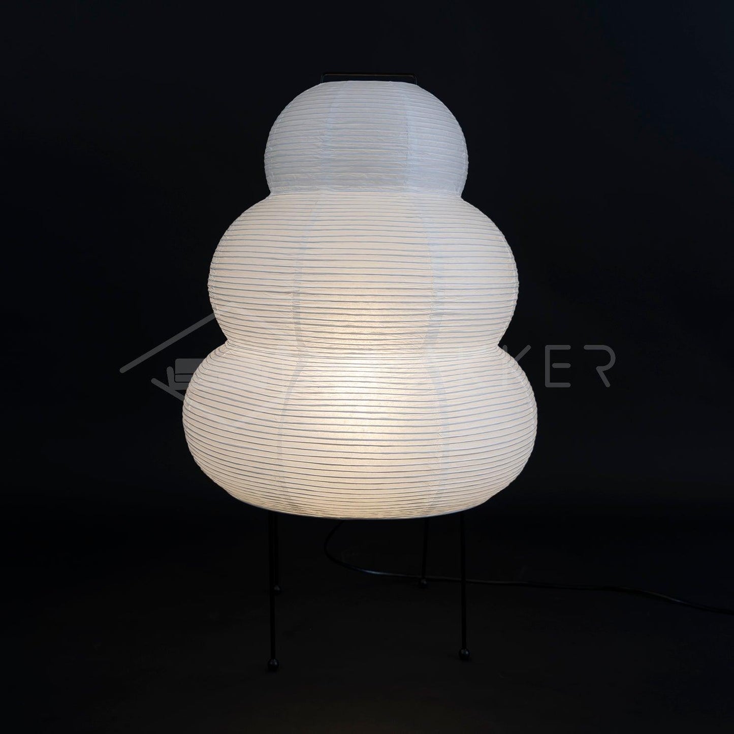 Akari Paper Table Lamp | Mulberry Rice Paper & Metal | 26cm, 30cm, 40cm Sizes
