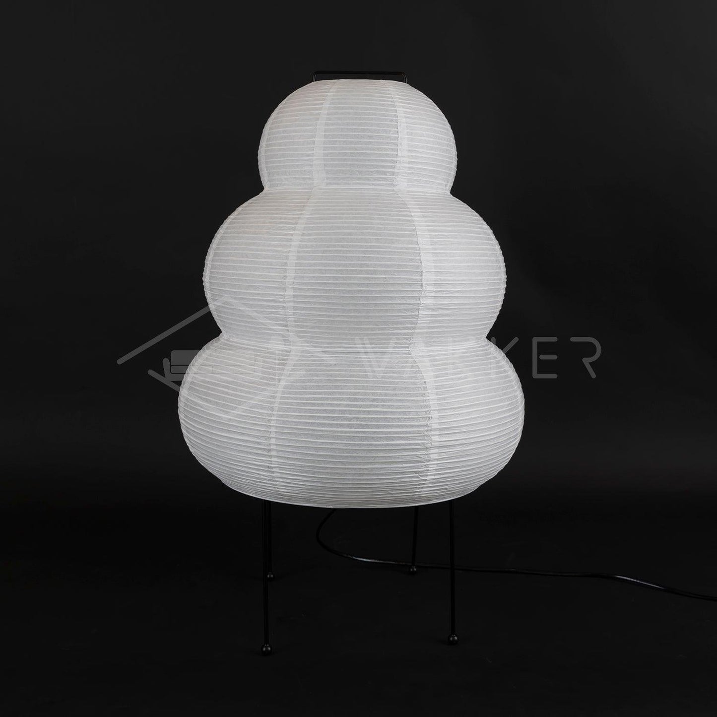 Akari Paper Table Lamp | Mulberry Rice Paper & Metal | 26cm, 30cm, 40cm Sizes