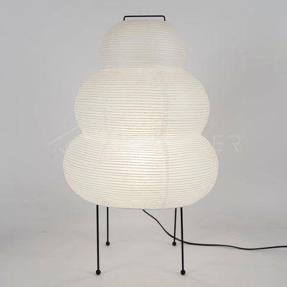 Akari Paper Table Lamp | Mulberry Rice Paper & Metal | 26cm, 30cm, 40cm Sizes