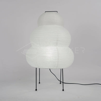 Akari Paper Table Lamp | Mulberry Rice Paper & Metal | 26cm, 30cm, 40cm Sizes