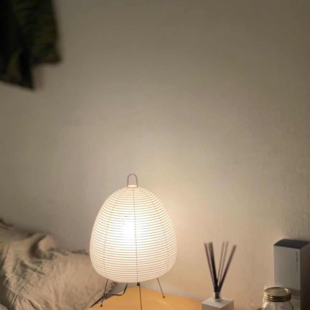 Akari Paper Table Lamp | Mulberry Rice Paper & Metal | 26cm, 30cm, 40cm Sizes