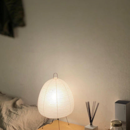 Akari Paper Table Lamp | Mulberry Rice Paper & Metal | 26cm, 30cm, 40cm Sizes