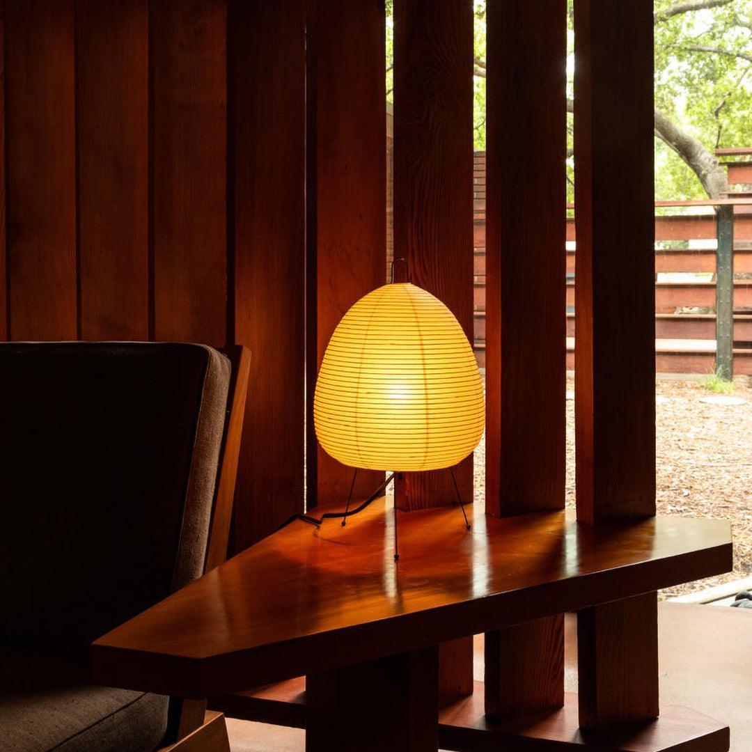 Akari Paper Table Lamp | Mulberry Rice Paper & Metal | 26cm, 30cm, 40cm Sizes