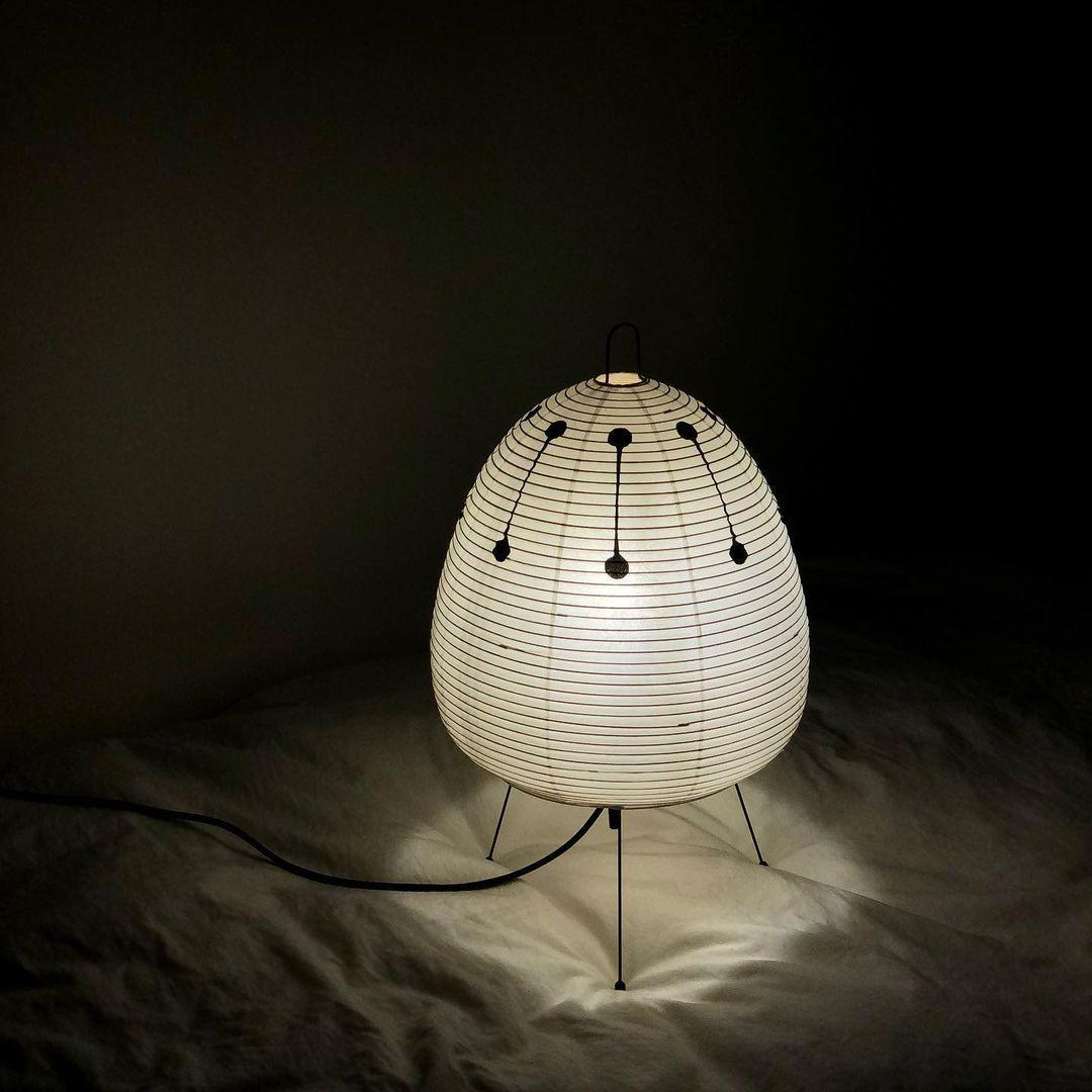 Akari Paper Table Lamp | Mulberry Rice Paper & Metal | 26cm, 30cm, 40cm Sizes