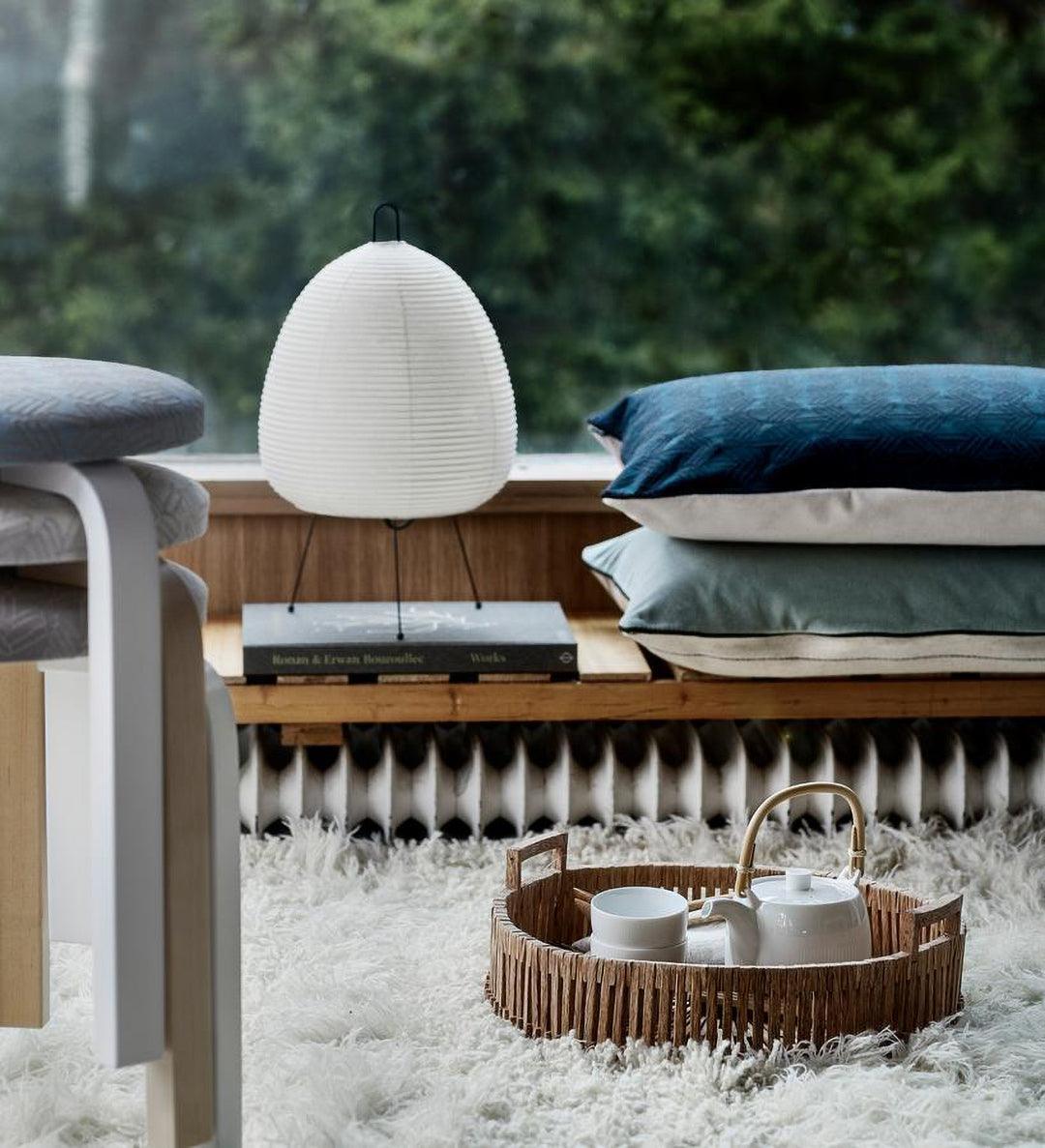 Akari Paper Table Lamp | Mulberry Rice Paper & Metal | 26cm, 30cm, 40cm Sizes