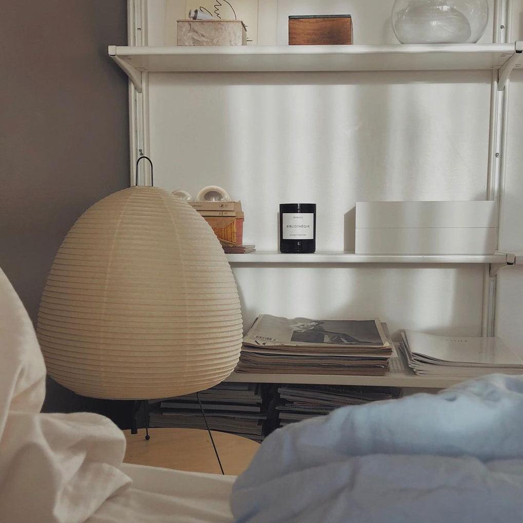 Akari Paper Table Lamp | Mulberry Rice Paper & Metal | 26cm, 30cm, 40cm Sizes