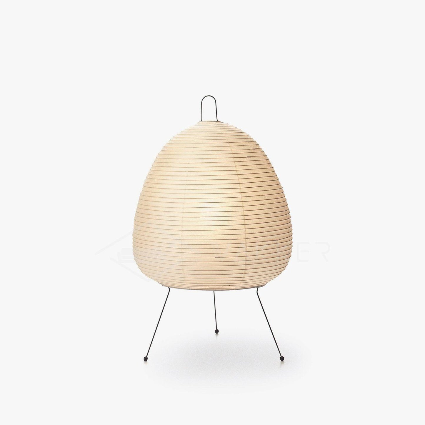 Akari Paper Table Lamp | Mulberry Rice Paper & Metal | 26cm, 30cm, 40cm Sizes
