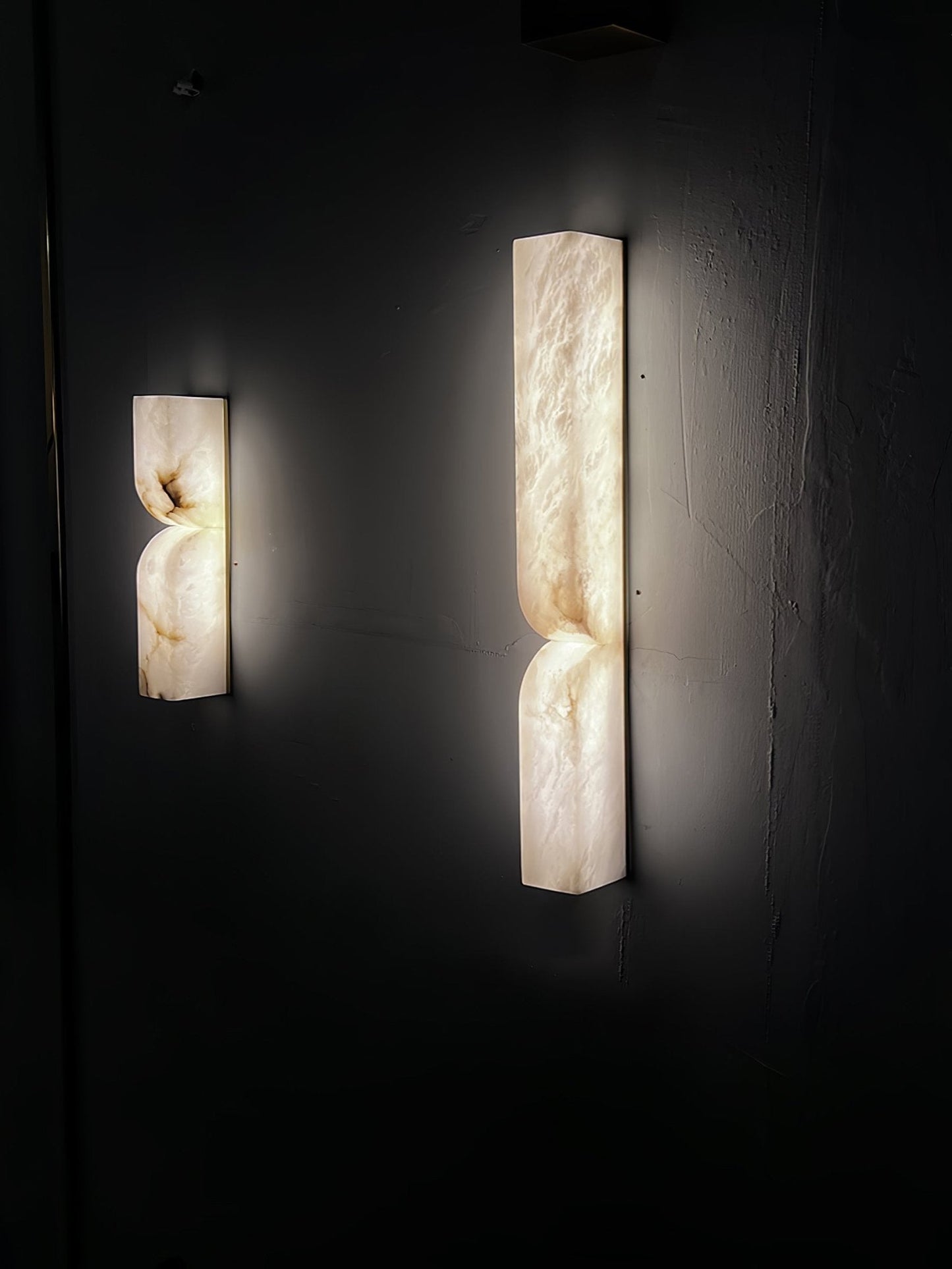 Alabaster Wall Sconce | Carved Alabaster | LED Indoor Lighting