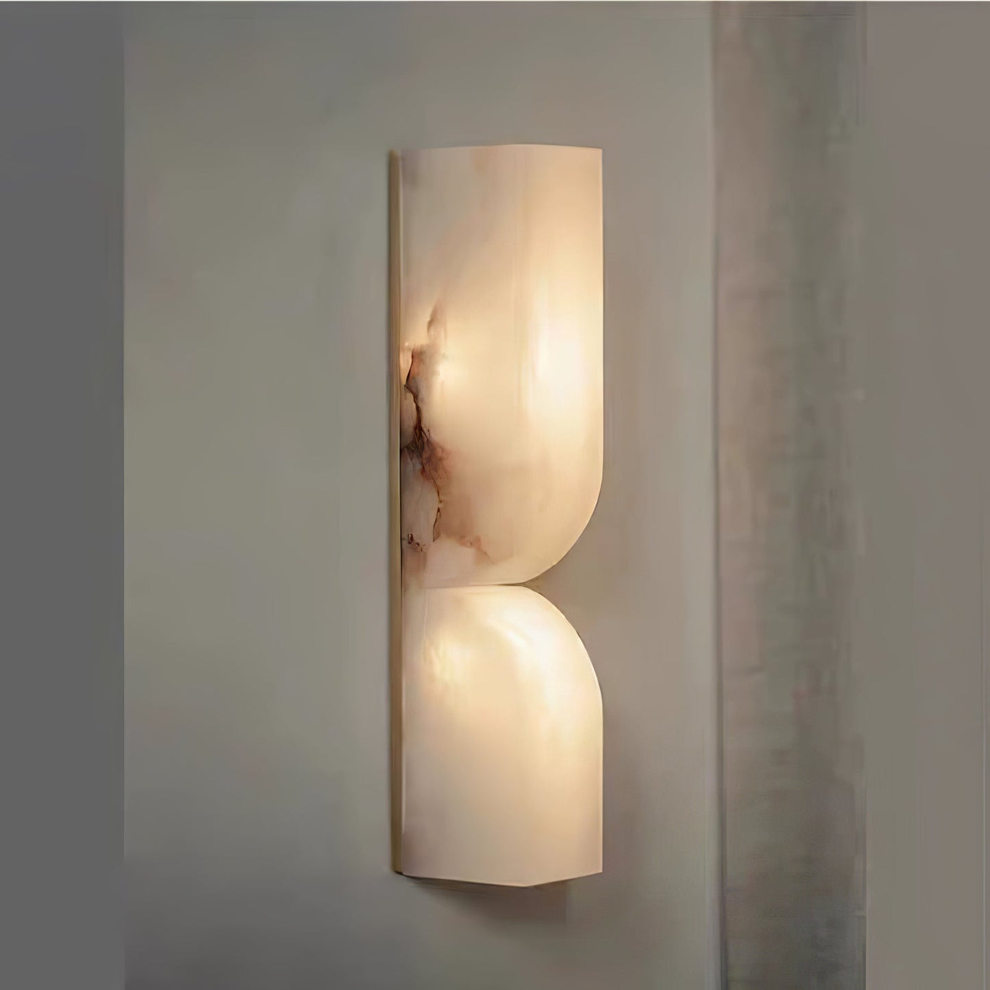 Alabaster Wall Sconce | Carved Alabaster | LED Indoor Lighting