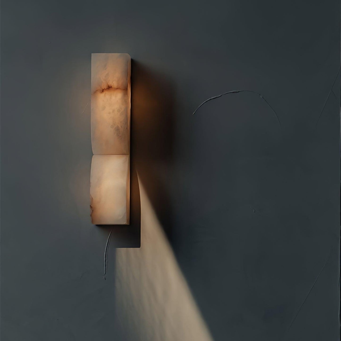 Alabaster Wall Sconce | Carved Alabaster | LED Indoor Lighting