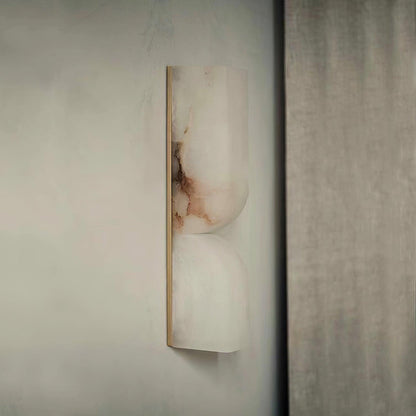 Alabaster Wall Sconce | Carved Alabaster | LED Indoor Lighting