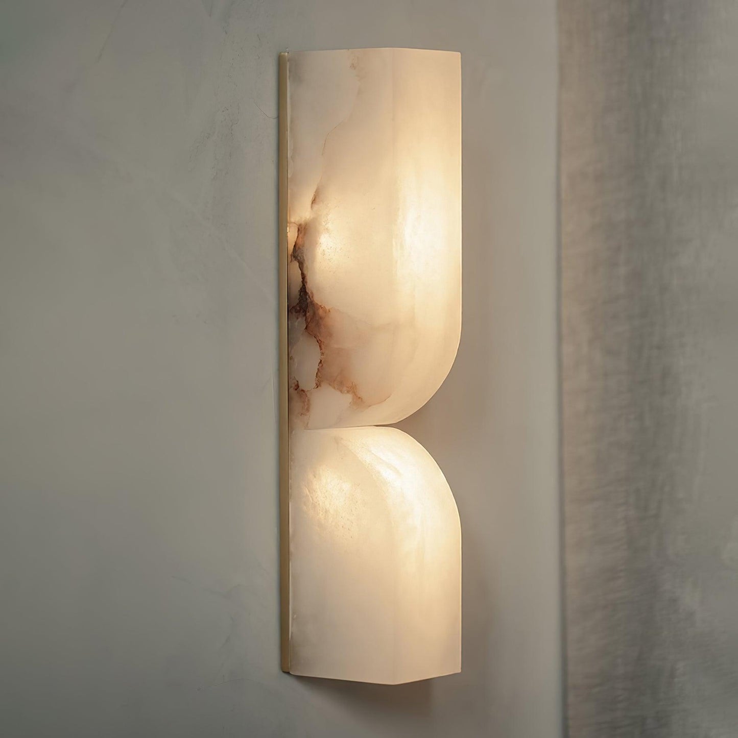 Alabaster Wall Sconce | Carved Alabaster | LED Indoor Lighting