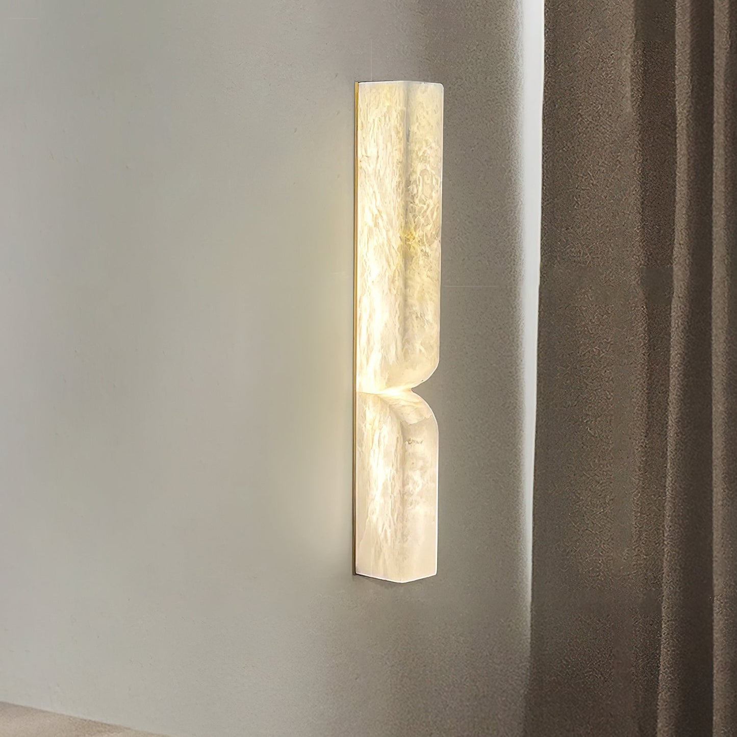 Alabaster Wall Sconce | Carved Alabaster | LED Indoor Lighting
