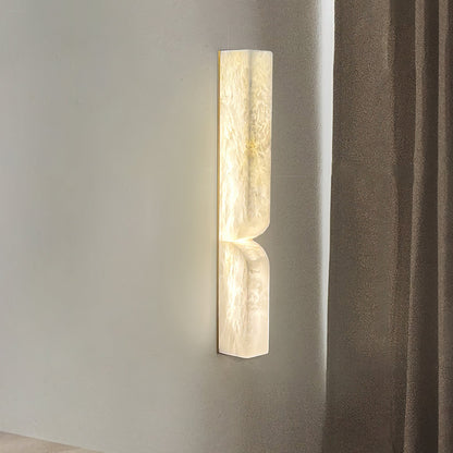 Alabaster Wall Sconce | Carved Alabaster | LED Indoor Lighting