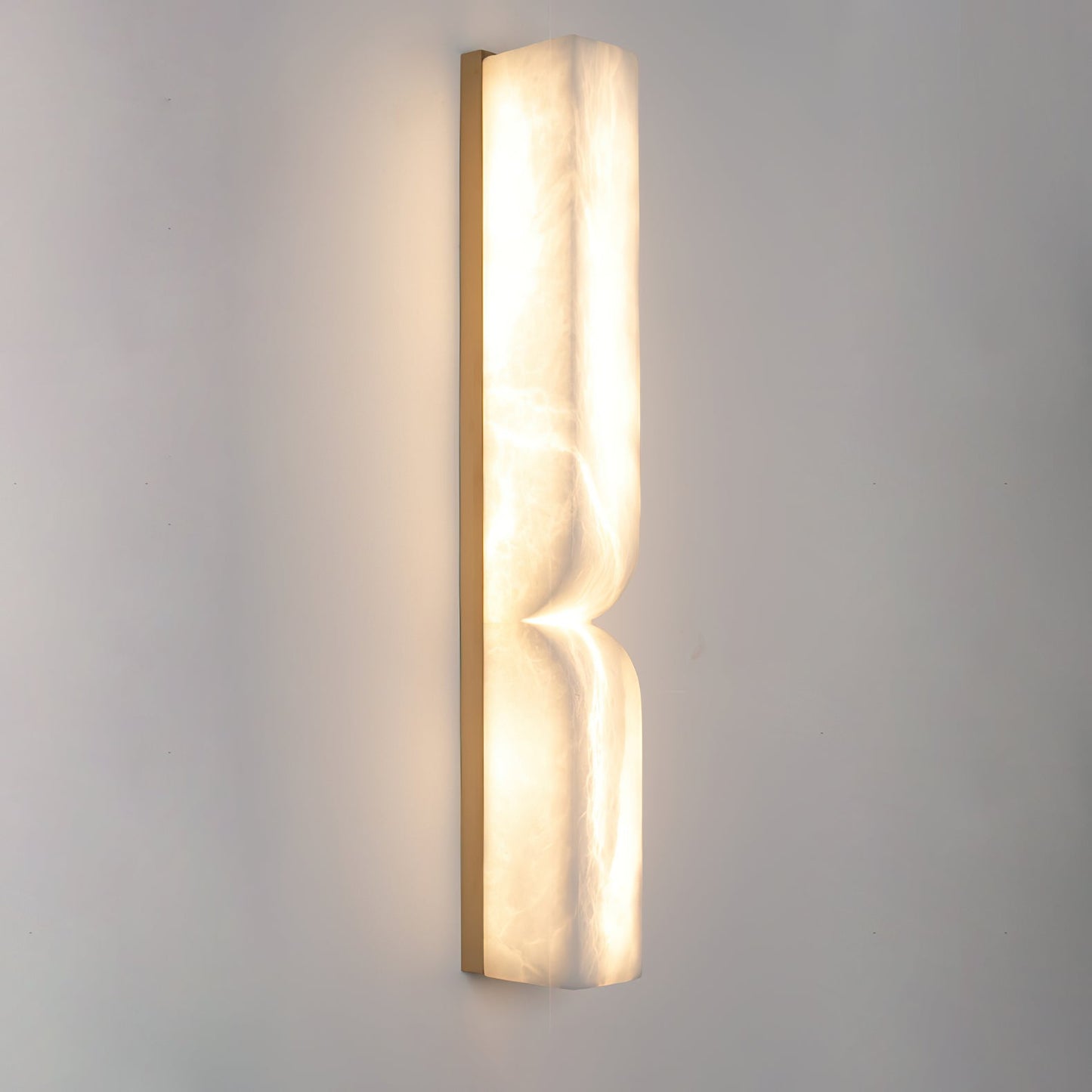 Alabaster Wall Sconce | Carved Alabaster | LED Indoor Lighting