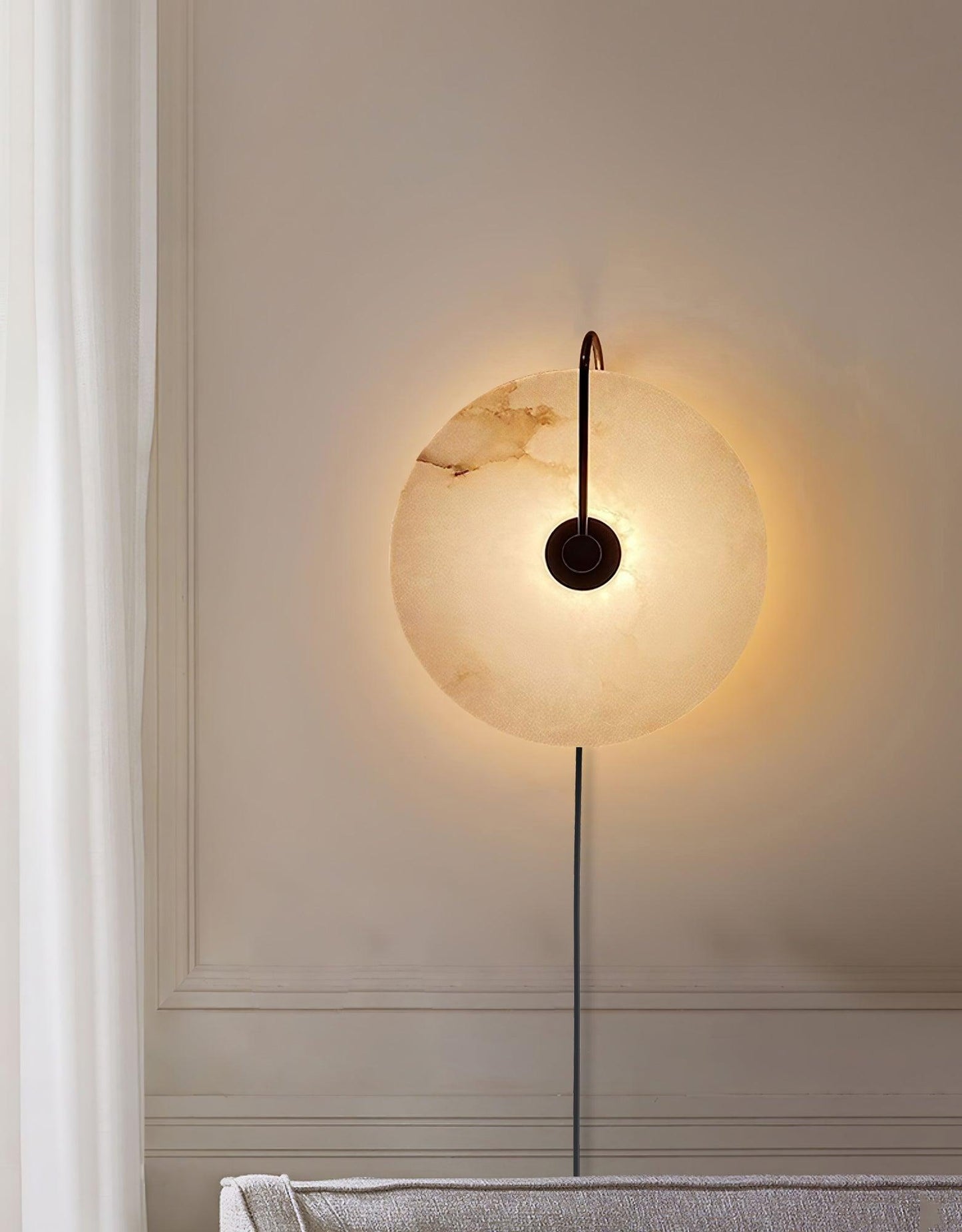 Alabaster LED Wall Lamp | High-Quality Alabaster | Multiple Sizes Available