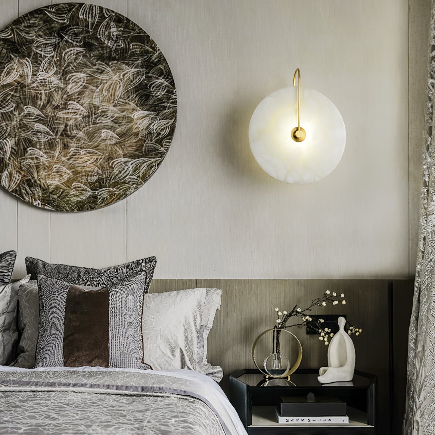 Alabaster LED Wall Sconce | Elegant Alabaster Stone | Multiple Sizes Available