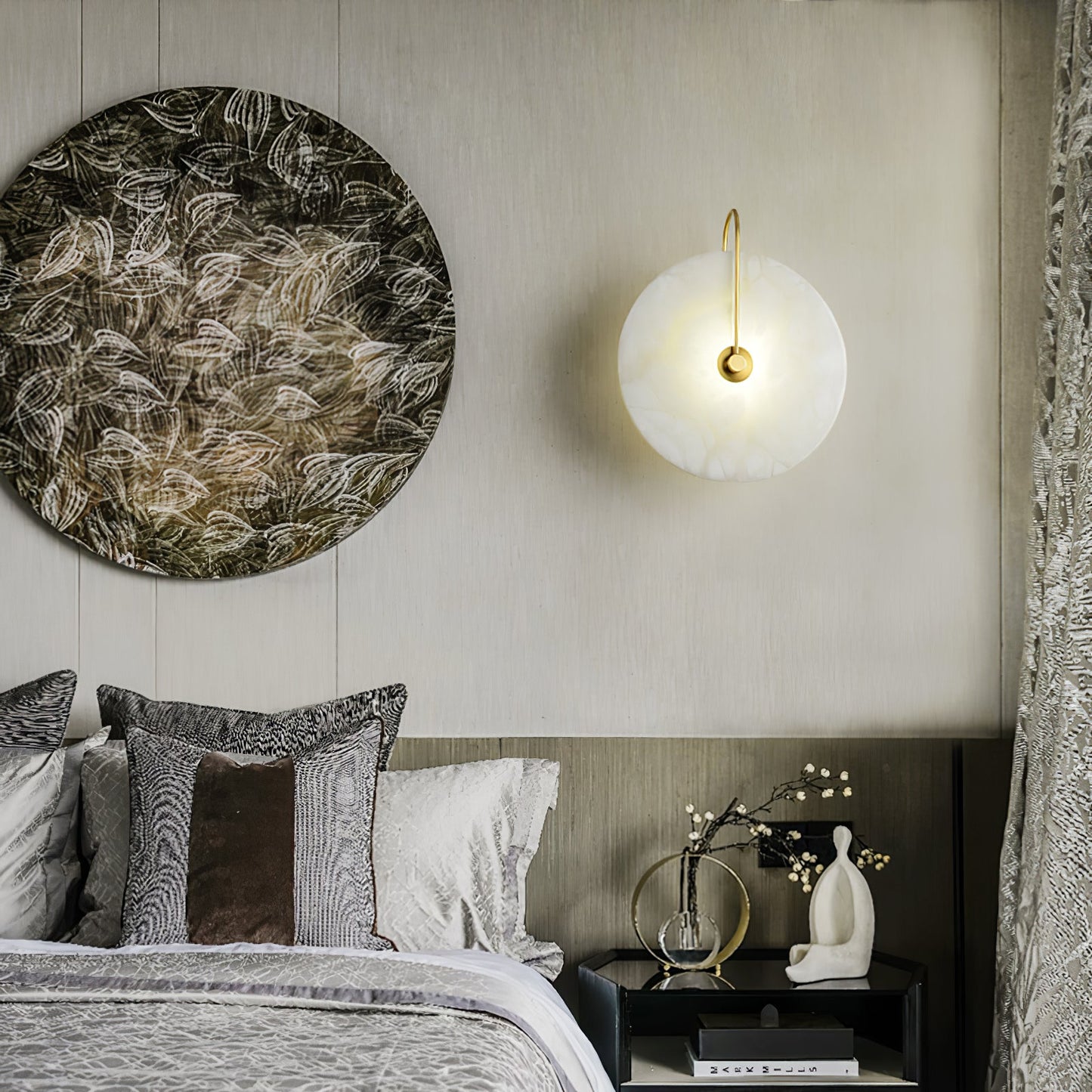 Alabaster LED Wall Sconce | Elegant Alabaster Stone | Multiple Sizes Available