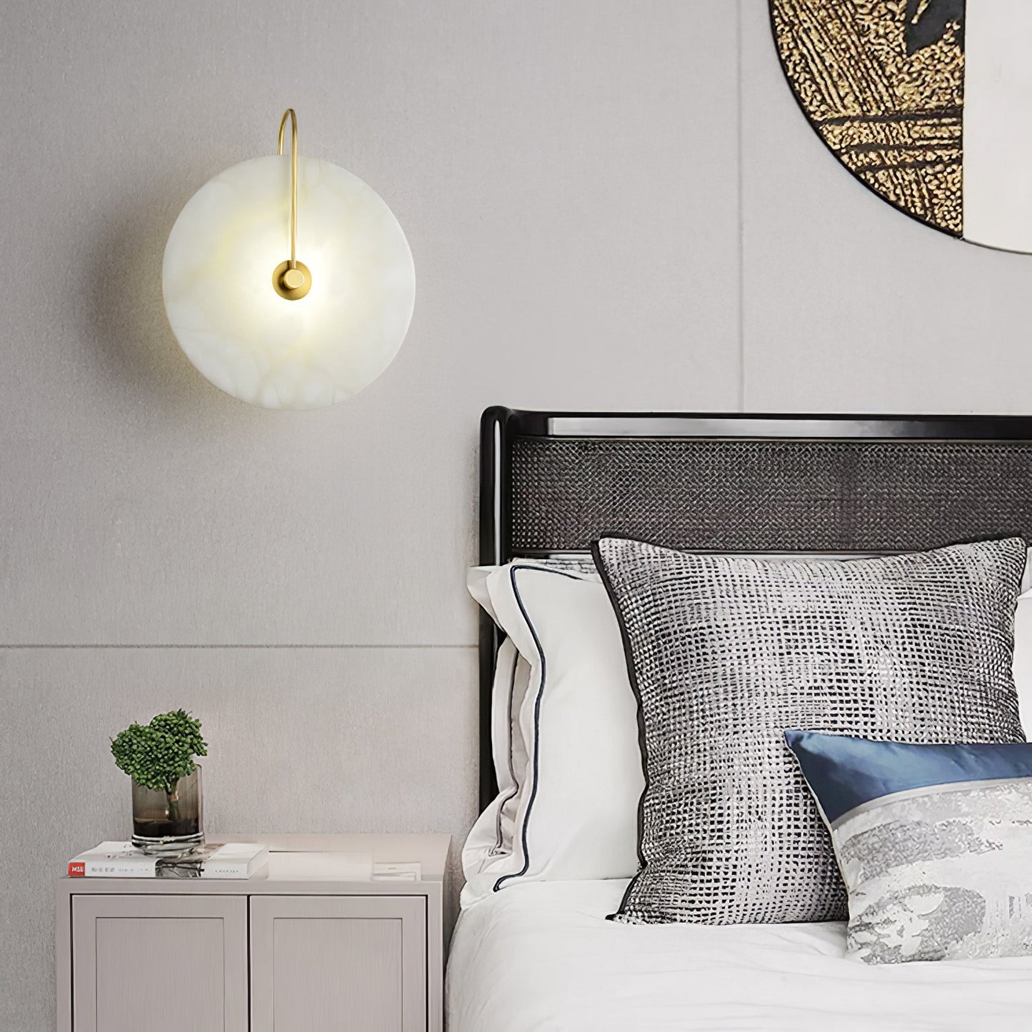 Alabaster LED Wall Sconce | Elegant Alabaster Stone | Multiple Sizes Available