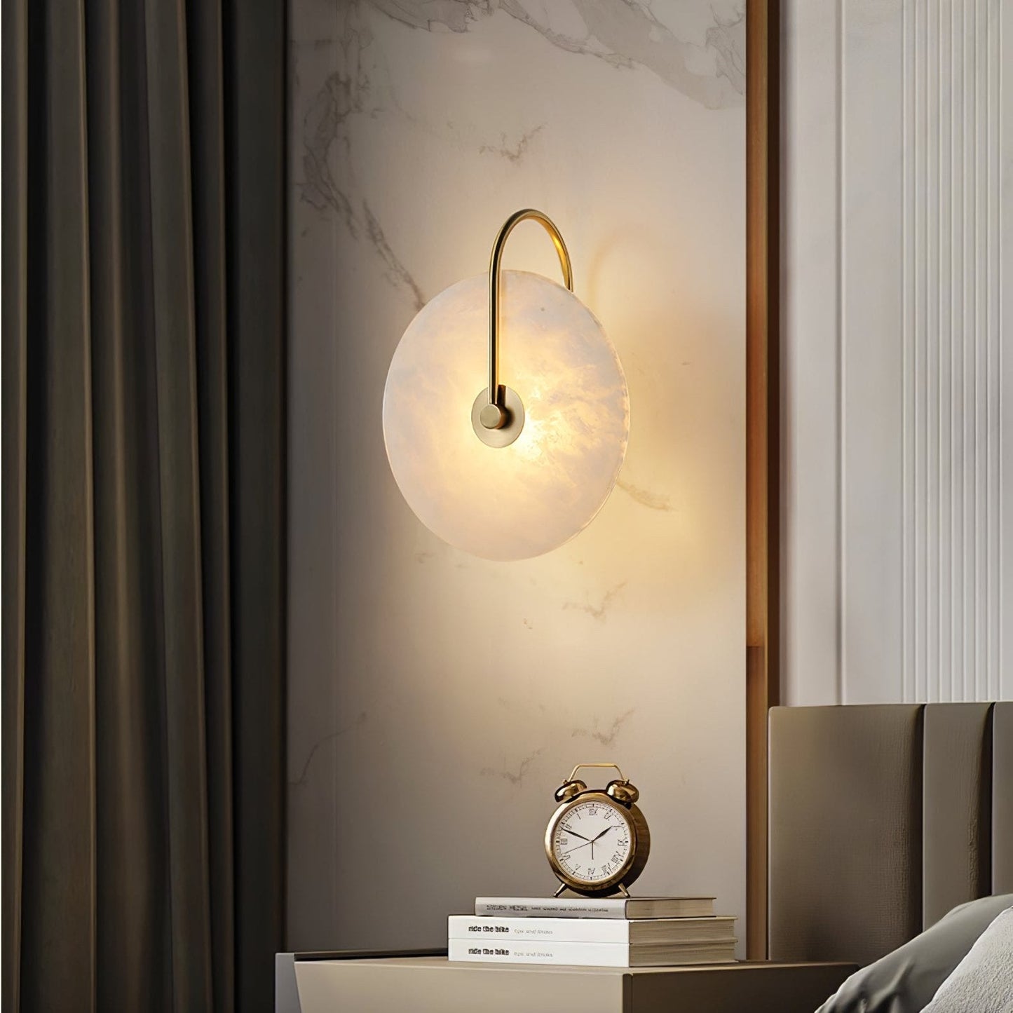 Alabaster LED Wall Sconce | Elegant Alabaster Stone | Multiple Sizes Available