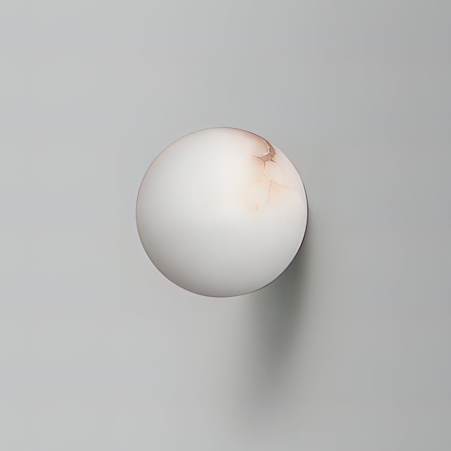 Alabaster Mini Orb Wall Lamp | Snowflake Gypsum | Gold Finish