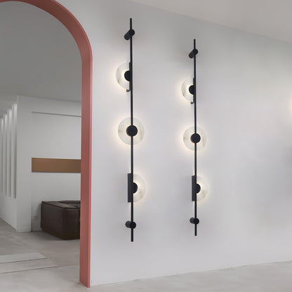 Alabaster Wall Sconce | Metal & Alabaster | Vertical