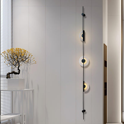 Alabaster Wall Sconce | Metal & Alabaster | Vertical