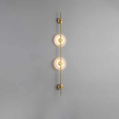 Alabaster Wall Sconce | Metal & Alabaster | Vertical