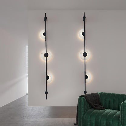 Alabaster Wall Sconce | Metal & Alabaster | Vertical