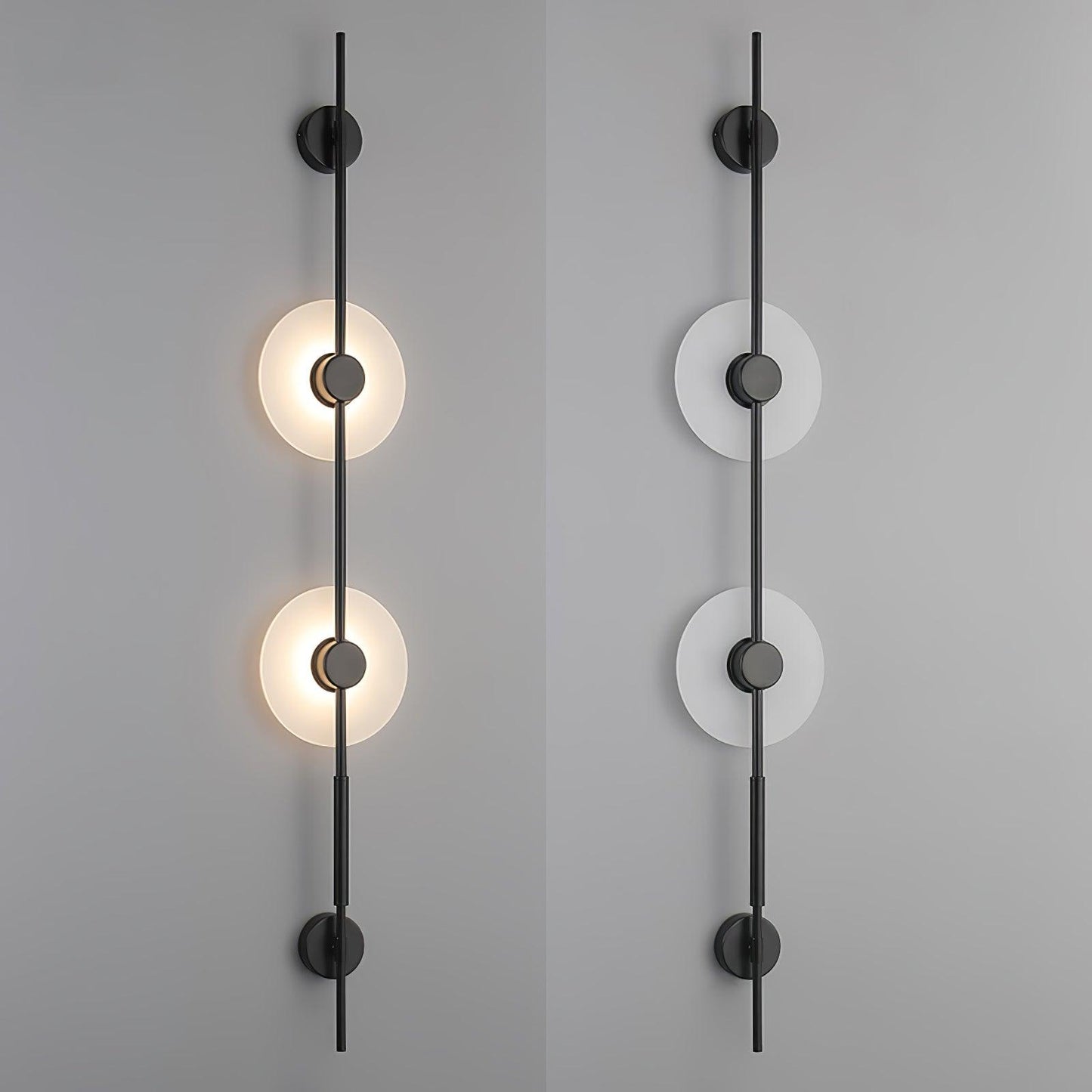 Alabaster Wall Sconce | Metal & Alabaster | Vertical