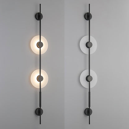 Alabaster Wall Sconce | Metal & Alabaster | Vertical