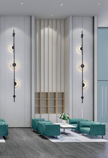 Alabaster Wall Sconce | Metal & Alabaster | Vertical