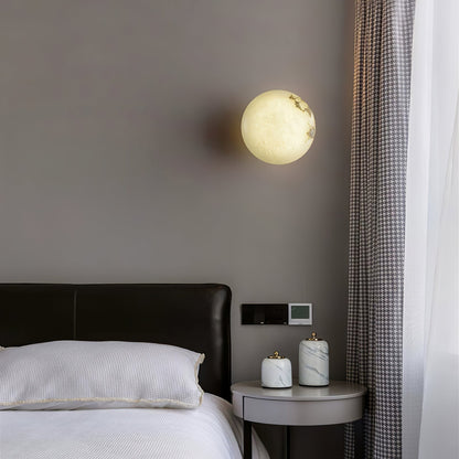 Alabaster Oval Ceiling Lamp | Brass/Metal | White Shade